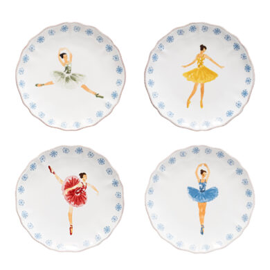 Talíř dezertní 17cm, THE NUTCRACKER, bílá, set 4ks  (ZCF-TPS10-WHI)