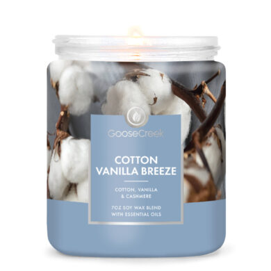 Svíčka s 1-knotem 0,2 KG COTTON VANILLA BREEZE, aromatická v dóze KP  (ZGC-7OZ1078)