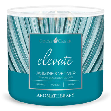 Svíčka AROMATHERAPY 0,41 KG JASMINE & VETIVER, aromatická v dóze, 3 knoty  (ZGC-AC151030)