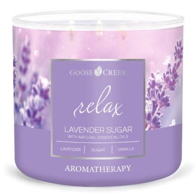 Svíčka AROMATHERAPY 0,41 KG LAVENDER SUGAR, aromatická v dóze, 3 knoty  (ZGC-AC151180)