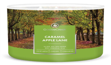 Svíčka 0,41 KG CARAMEL APPLE LANE, aromatická v dóze, 3 knoty  (ZGC-GC151201)