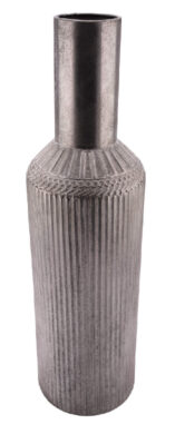 Metallvase, silber, 18,5x68cm, ks  (ZGE-22202466)