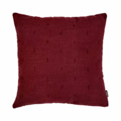Polštář KANTHA SLUB, 45x45cm, červená|bordó - Dekorativn polt je opaten zipem pro snadnou drbu. Povlak je ze 100% bavlny a je doporueno run pran.