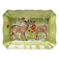 Mísa zapékací 36x26cm, DEER FRIENDS, zelená - Formy na peen a zapkac msy Casafina: kvalita, design, originalita. Jemn, odoln kamenina. Rzn barvy, vzory, tvary. Formy Casafina  peen se stylem.