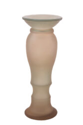 Svícen|váza 30cm, ABRIL, hnědá matná - Elegantn svcny z recyklovanho skla. Krsa spojen s udritelnost. Prozkoumejte nai kolekci jet dnes!